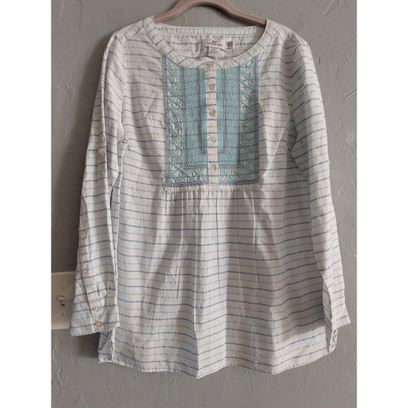 Vineyard Vines Tops Tunic Women's Size 12,cotton Polyester,18 Inch Of Armp To A - Picture 5 of 9